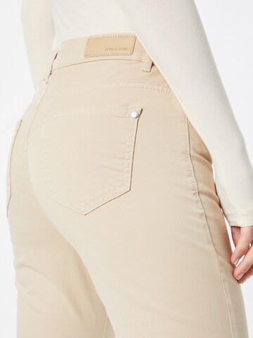 MORE & MORE Slimfit Jeans in Beige