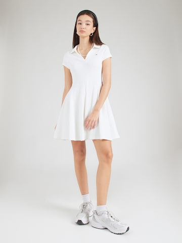 Tommy Jeans Obleka | bela barva: sprednja stran
