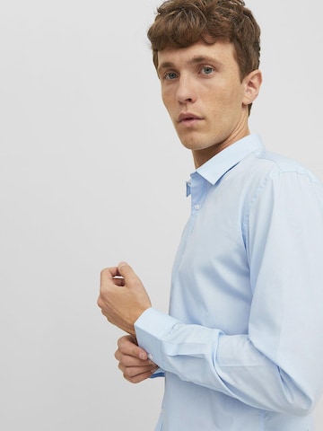 JACK & JONES - Slim Fit Camisa 'JJJoe' em azul