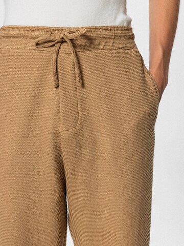VAMOS CLO Loose fit Trousers 'Foxglove' in Beige