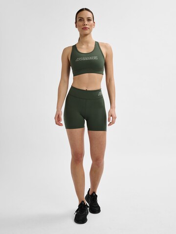 Hummel Skinny Workout Pants 'Fundamental' in Green