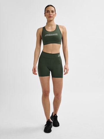 Hummel Skinny Workout Pants 'FUNDAMENTAL' in Green