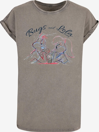 ABSOLUTE CULT T-Shirt 'Looney Tunes - Bugs and Lola Sketch' in graumeliert / mischfarben, Produktansicht