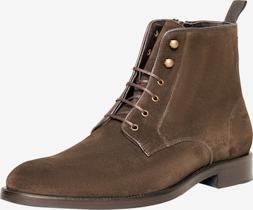 Henry Stevens Lace-Up Boots 'Murray PDB' in Brown: front