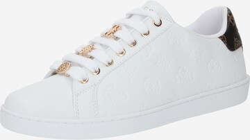 Sneaker bassa 'ROSENNA' di GUESS in bianco: frontale