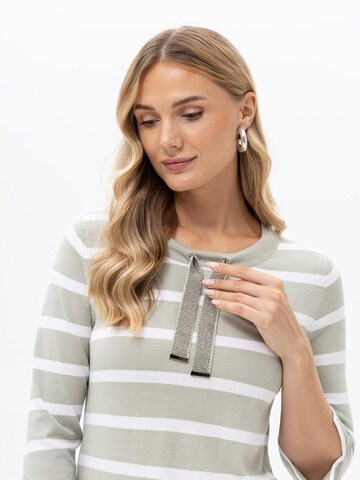 Passioni Pullover 'Strickpullover mit Glitzerbändern'‌‌‌‌‌‌‌‌‌‌ in Grün