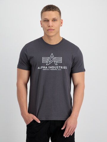 ALPHA INDUSTRIES Shirt in Grijs: voorkant