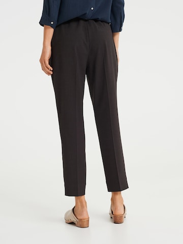 OPUS Regular Pleat-front trousers 'Melosa' in Brown