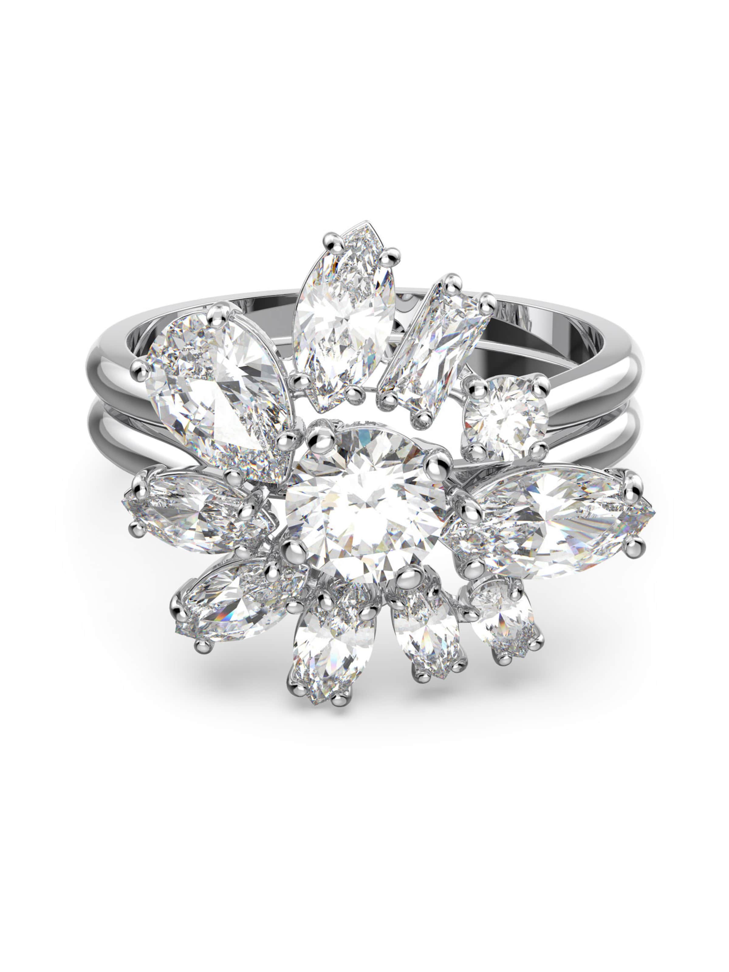 Swarovski Ring 'Gema' in Silber: Vorderseite