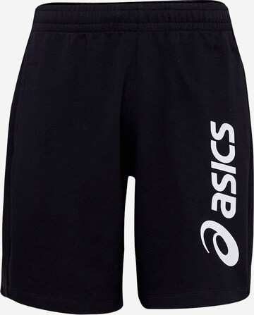 Regular Pantalon de sport ASICS en noir : devant