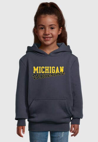 Merchcode Sweatshirt 'Michigan Wolverines' in Blue: front
