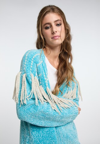 IZIA Knit Cardigan in Blue