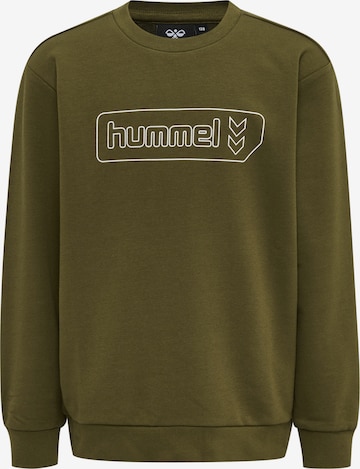 Hummel Sweatshirt in Groen: voorkant