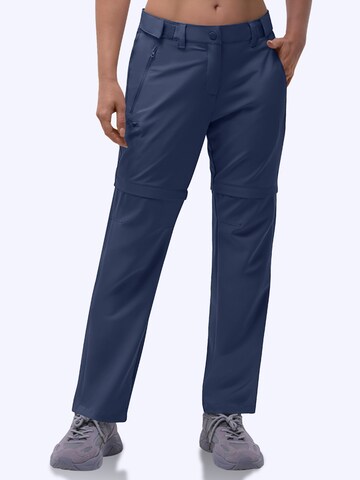 33,000ft Regular Outdoor Pants '33,000ft Women's Convertible Hiking Trousers' in Blue: front