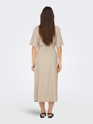 ONLY Shirt dress 'ONLCaro' in Beige