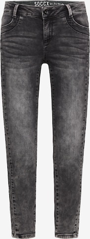 Soccx Regular Jeans 'DA:NA' in Schwarz: predná strana