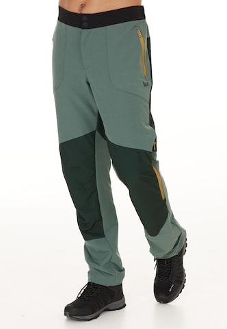 Whistler Regular Outdoor Pants 'Saldon' in Green: front