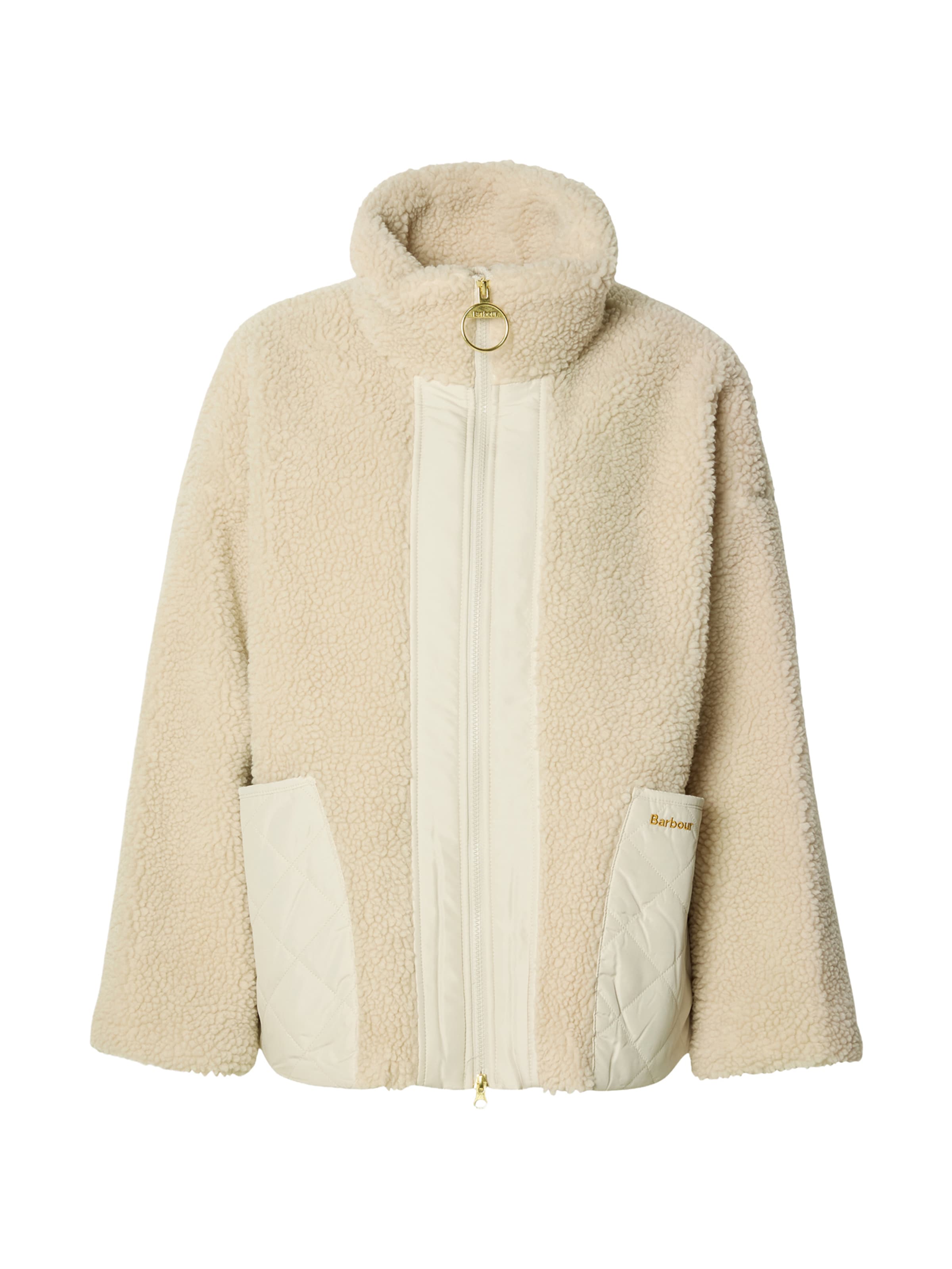 Barbour Fleecová mikina 'Brawby' – béžová: přední strana