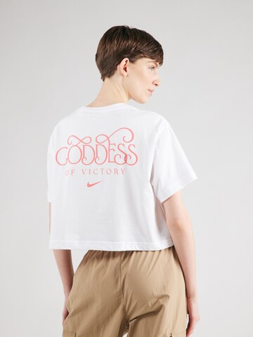 T-shirt Nike Sportswear en blanc : devant