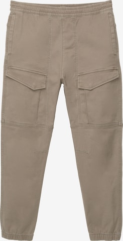 Pull&BearTapered Cargo hlače - bež boja: prednji dio