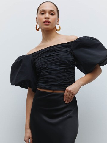 Camicia da donna di Fleur by Kaviar Gauche in nero: frontale