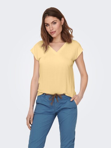 ONLY T-Shirt 'ONLFree' in Gelb: Vorderseite