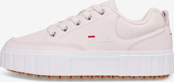 Baskets basses FILA en rose : devant