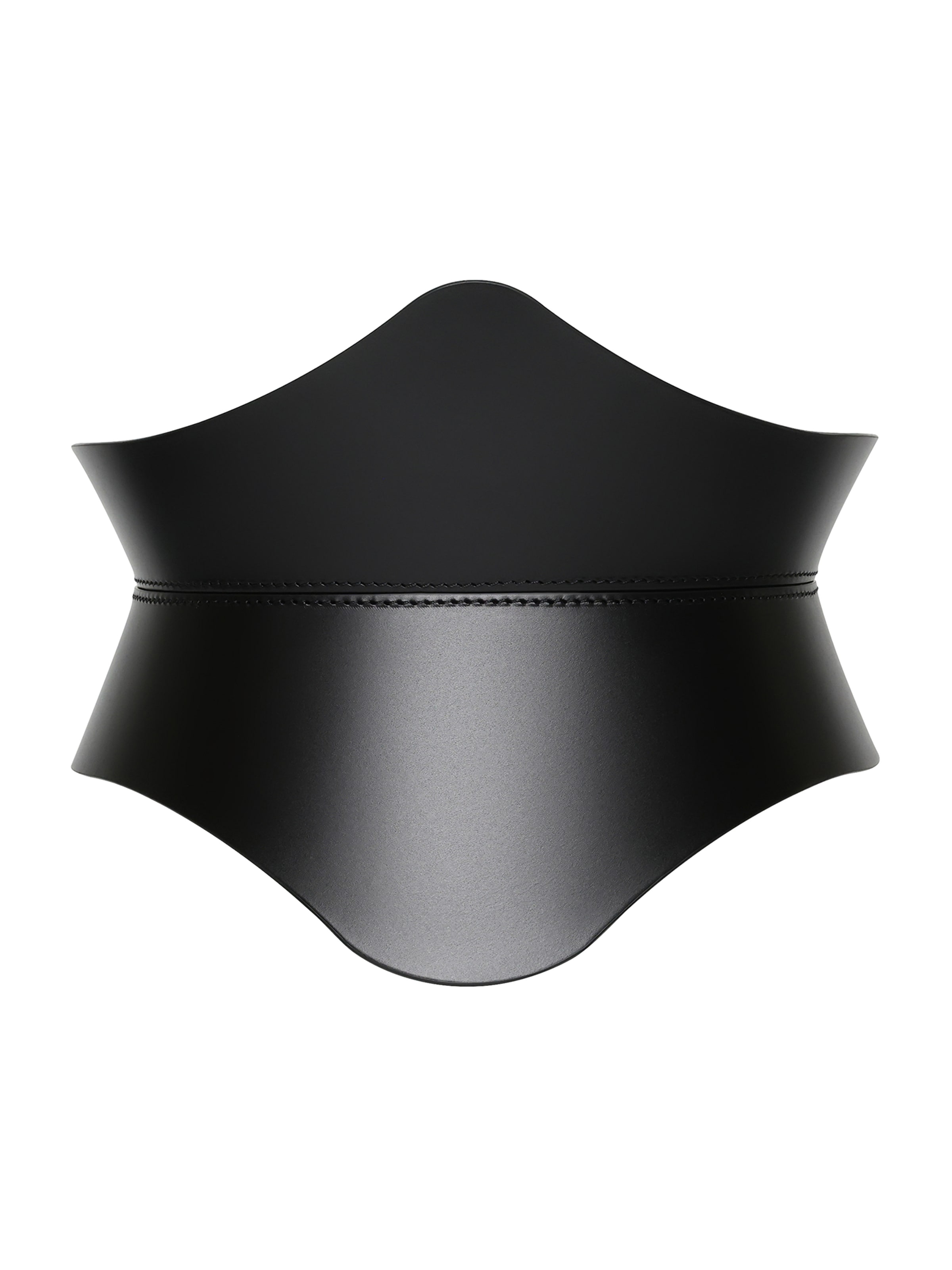 Haute Cuir - Cinturón 'Kairo Corset Belt' en negro: frente