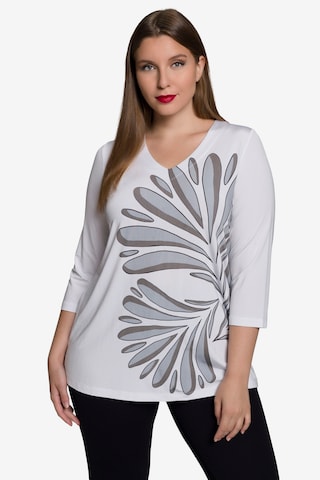 Ulla Popken Shirt in Wit: voorkant