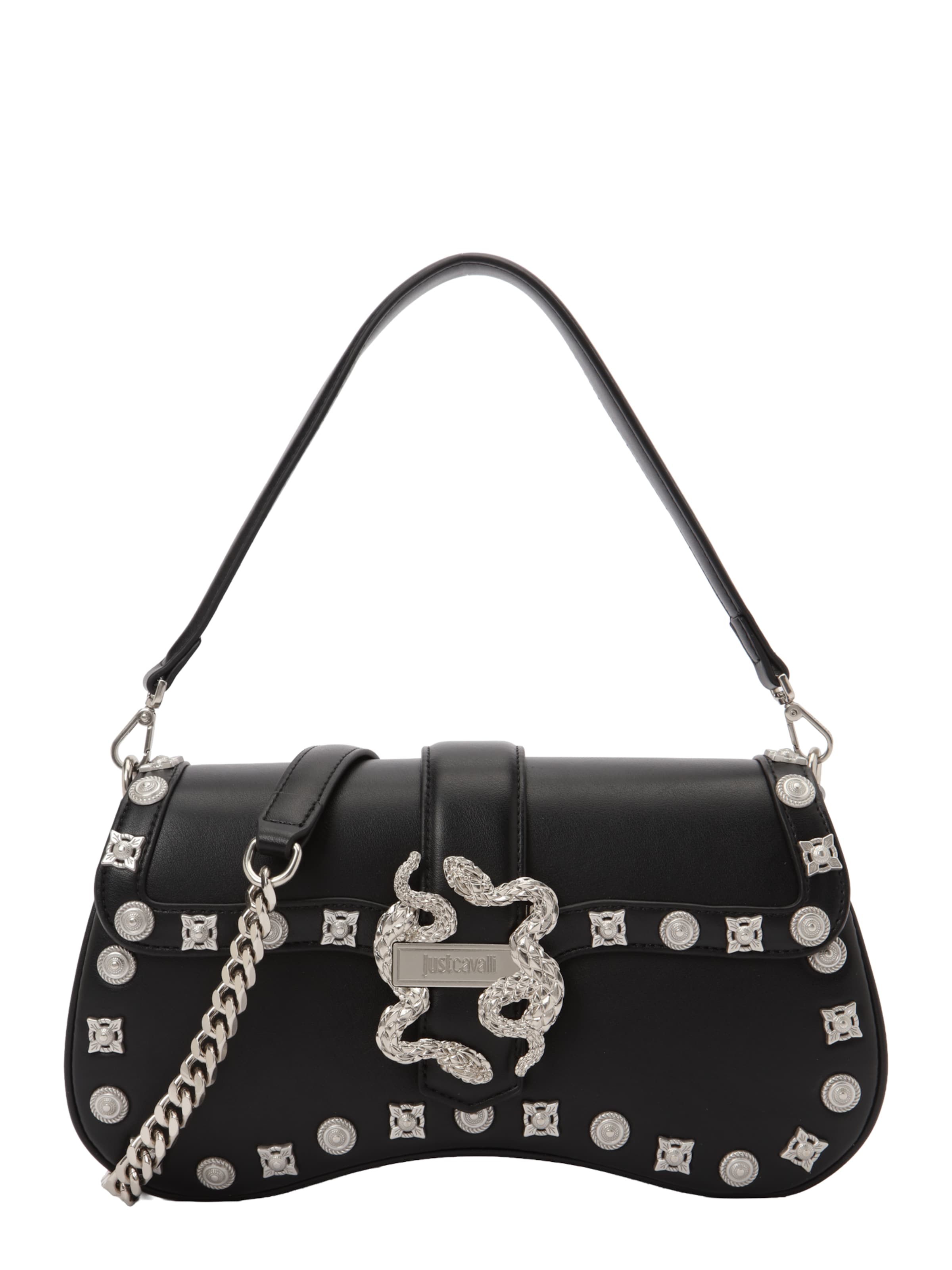 Just CavalliTorba za na rame - crna boja: prednji dio