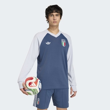 ADIDAS PERFORMANCE - Camiseta funcional 'Italien 26 Pre-Match Warm' en azul: frente