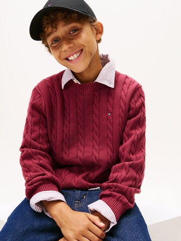 TOMMY HILFIGER Pullover 'Essential' in Rot