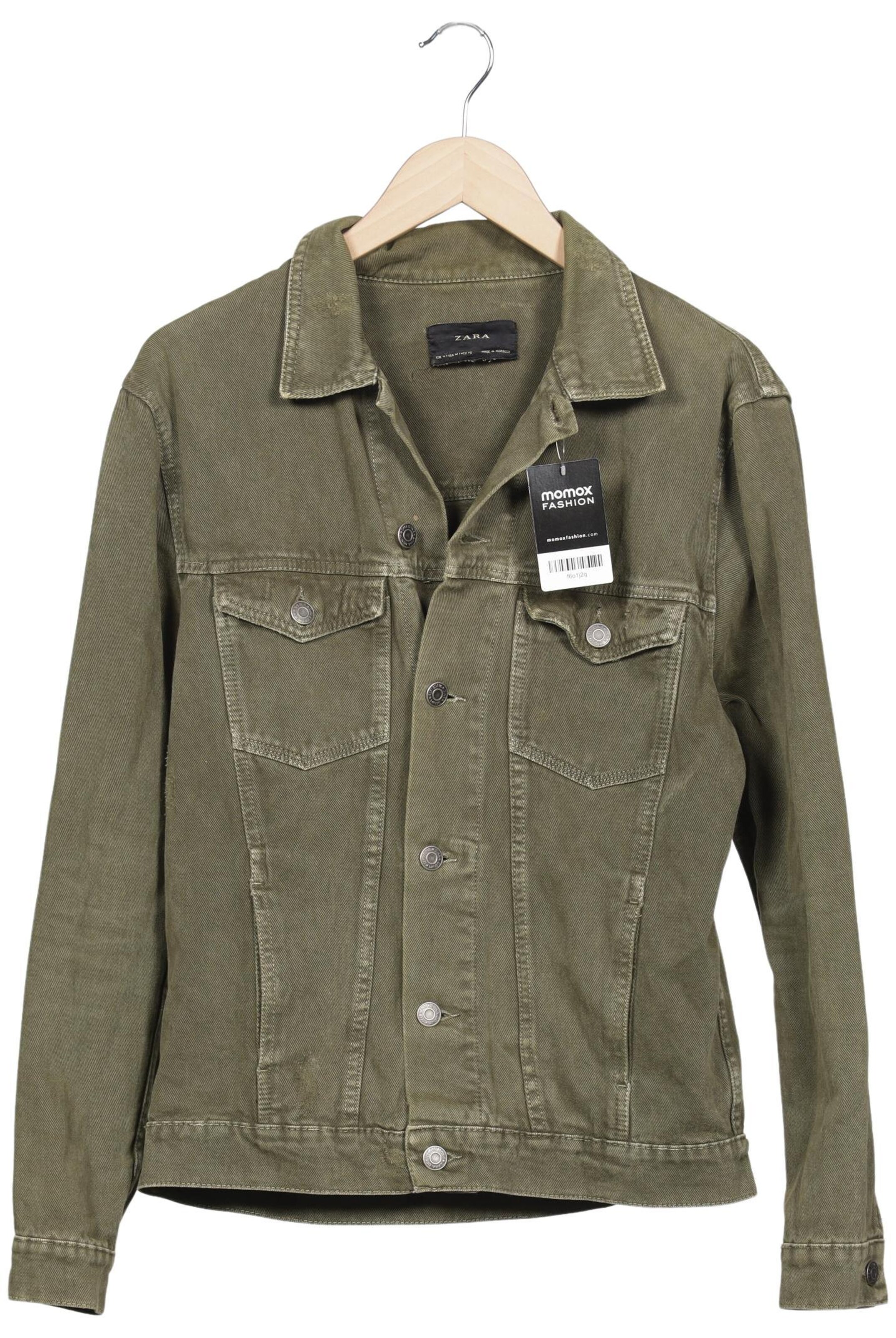 ZARA Jacket & Coat in M in Green: front