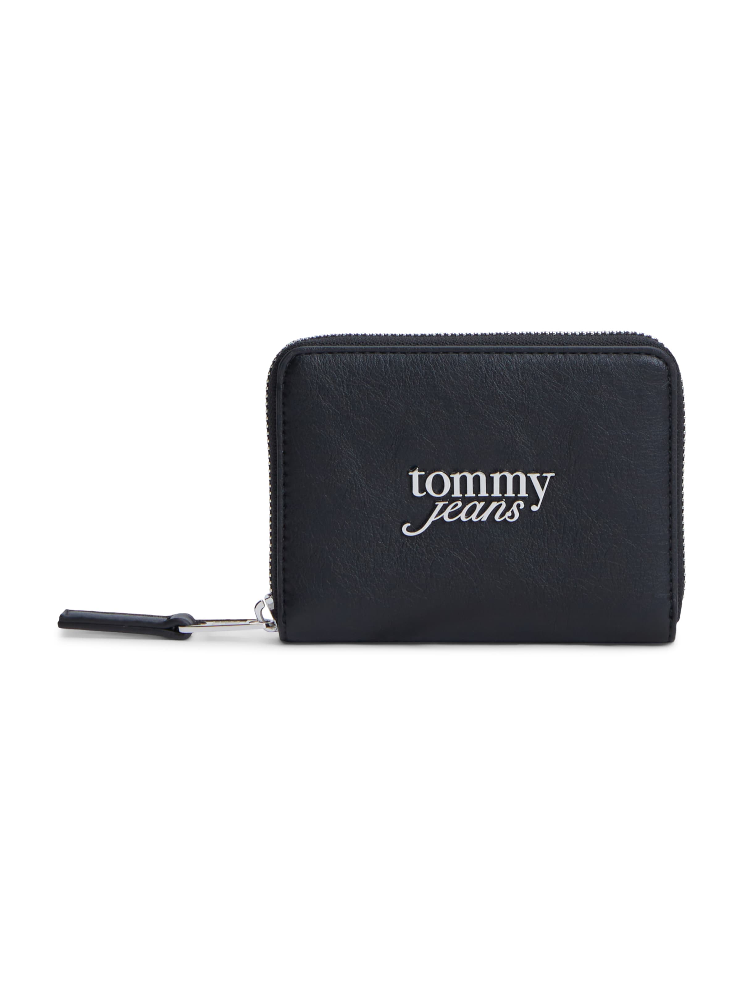 Tommy Jeans Plånbok 'BOLD MED ZA' i svart: framsida