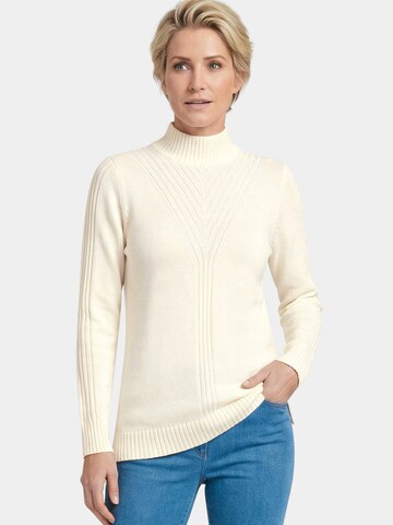 Pull-over Goldner en blanc : devant