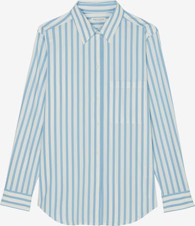 Marc O'Polo Blouse in Sky blue / White, Item view
