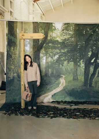 MANGO KIDS Sweater 'Maple' in Brown