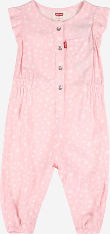 Levi's Kids Overall 'RUFFLE' in Roze: voorkant