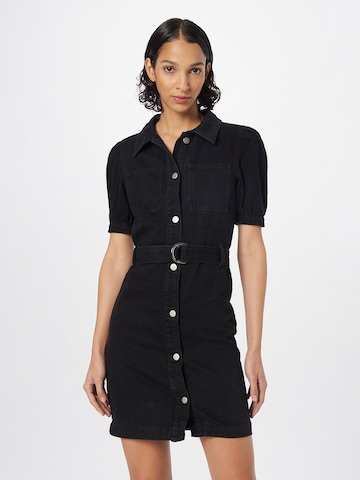 Dorothy Perkins Shirt Dress in Black: front