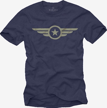MAKAYA Shirt in Blue: front
