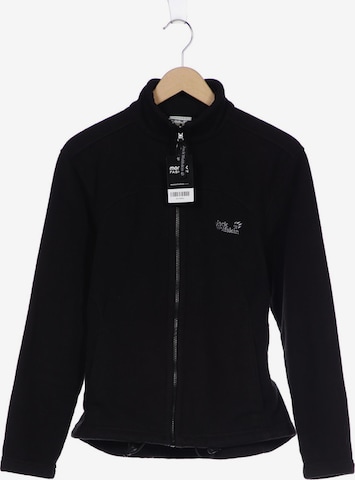 JACK WOLFSKIN Sweatshirt & Zip-Up Hoodie in XXXL in Black: front