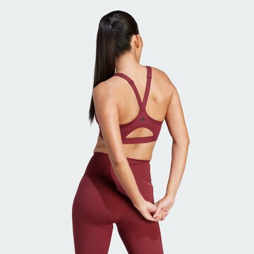ADIDAS PERFORMANCE Bralette Sports bra 'Impact Luxe' in Red