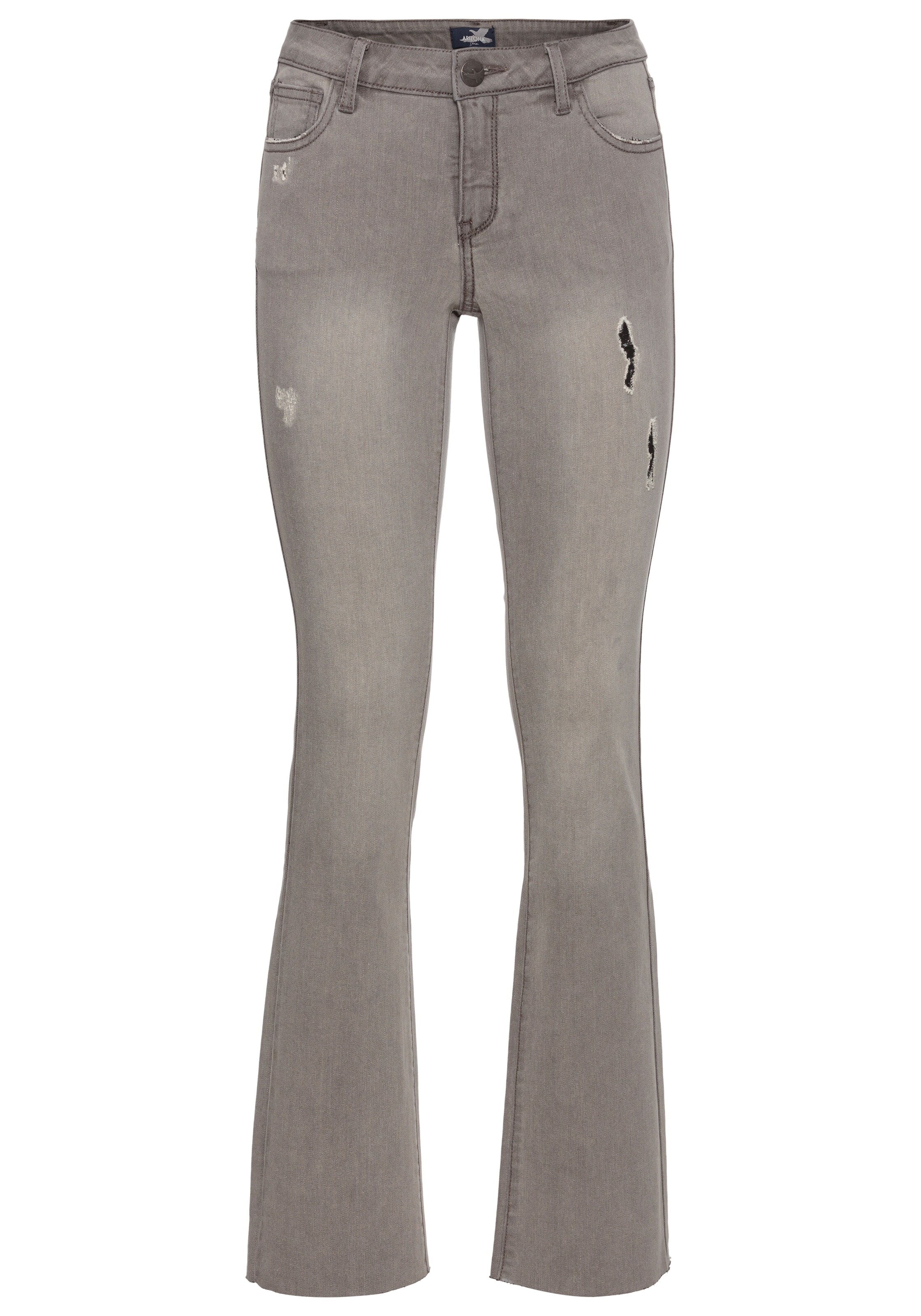 ARIZONA Bootcut Jeans in Grau: Vorderseite