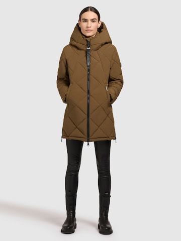 khujo Winter Jacket 'Charla ' in Brown