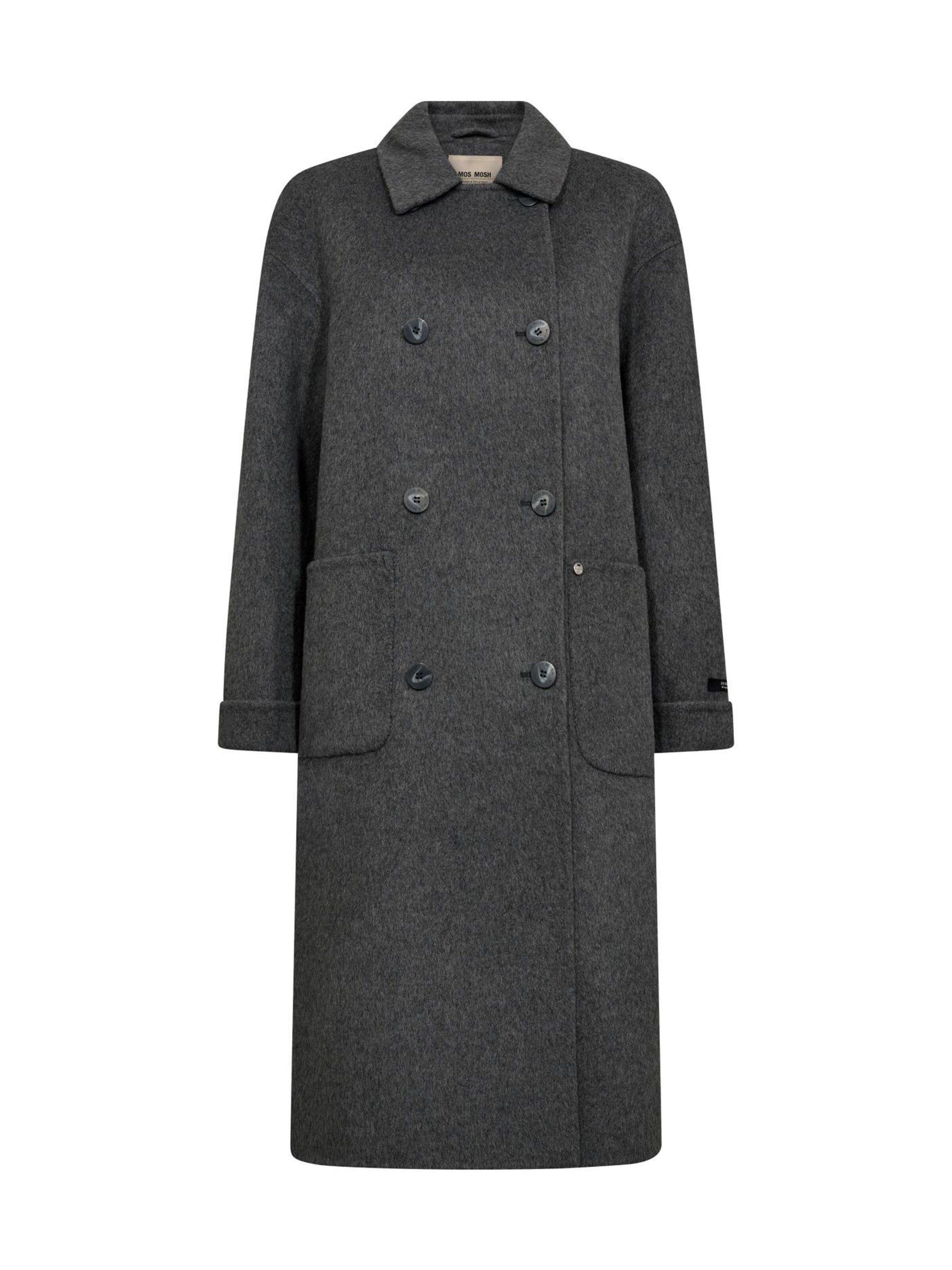 MOS MOSH Between-Seasons Coat 'MMLucca Loisa Wool Coat' in XS in Grey, Item view