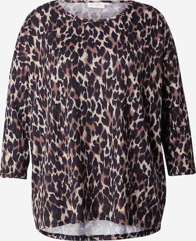 Marškinėliai 'ALBA' iš ONLY Carmakoma, spalva – nebalintos drobės spalva / mokos spalva / juoda, Prekių apžvalga