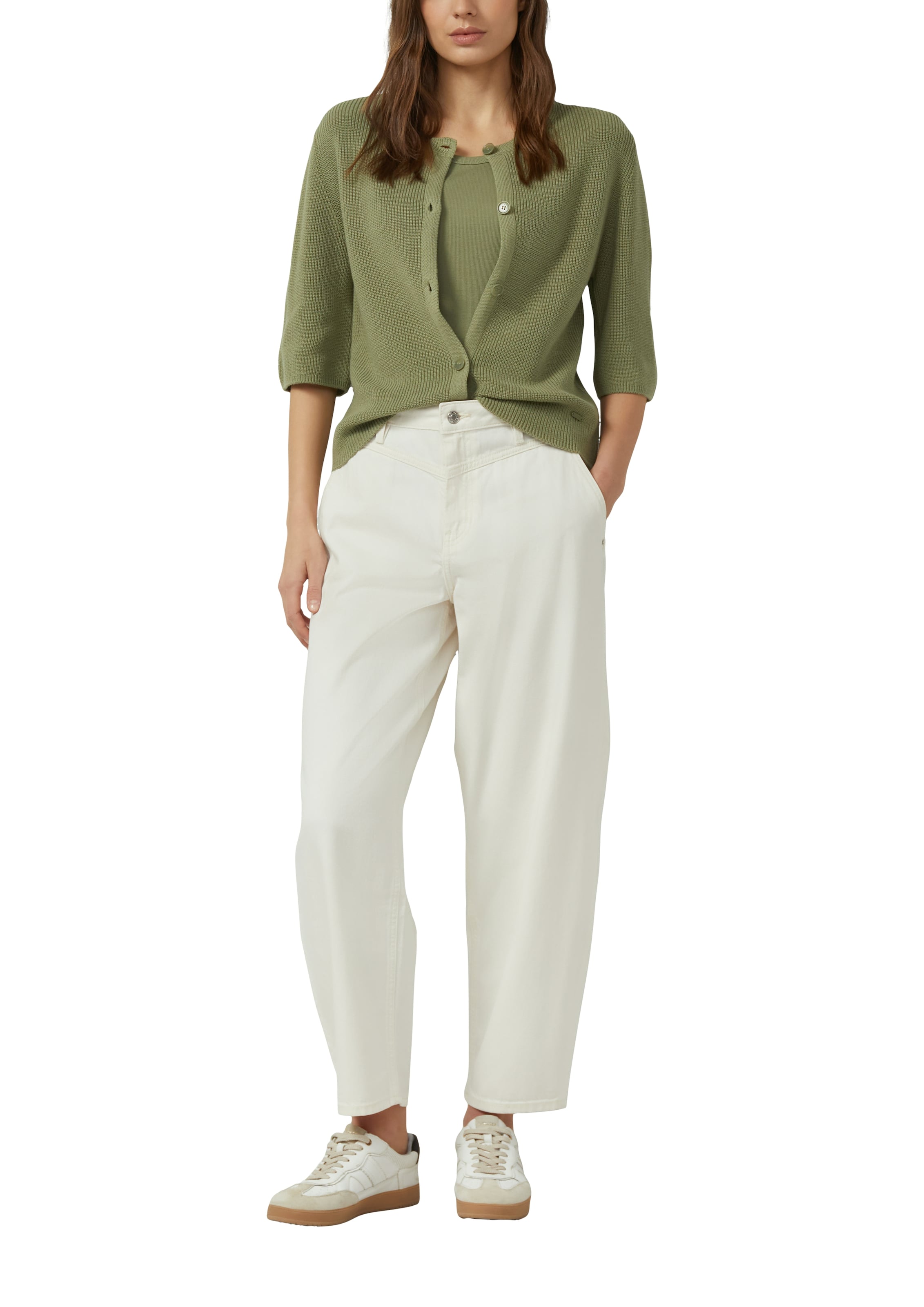 s.Oliver Red Label Plus Вязаная кофта в Зеленый