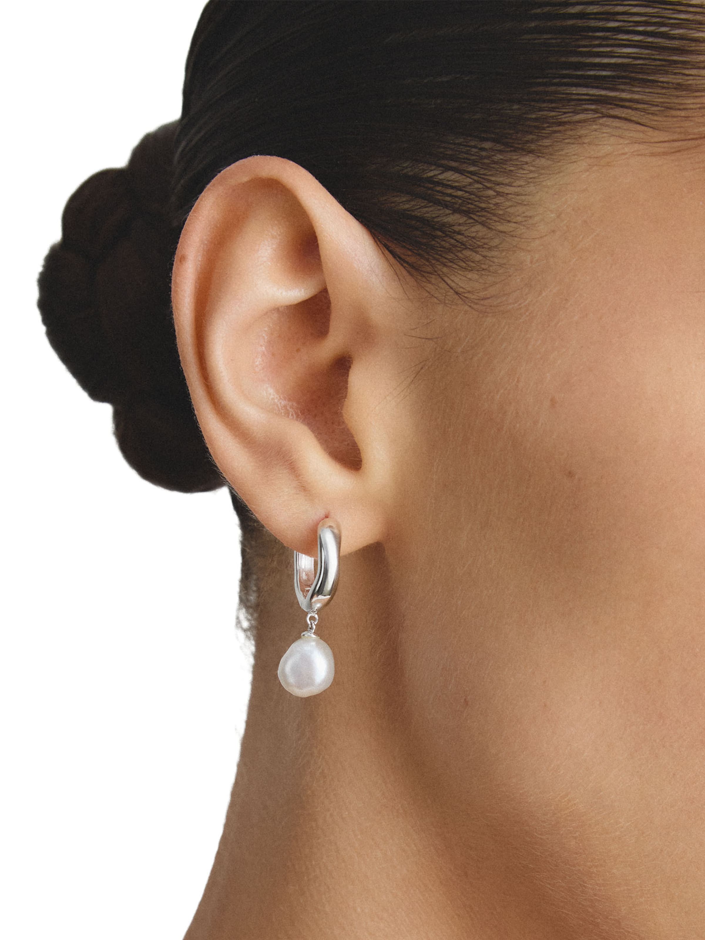 Thomas Sabo Creolen Perle in Silber