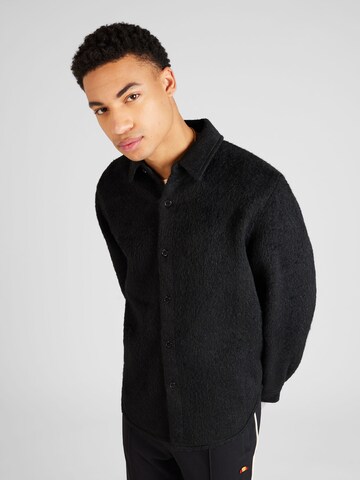 TOPMAN Between-Season Jacket in Black: front