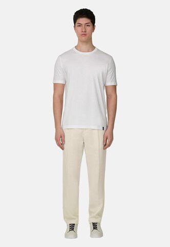 Boggi Milano Slimfit Bandplooibroek in Beige